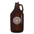 64 Oz. Amber Growler w/Lid